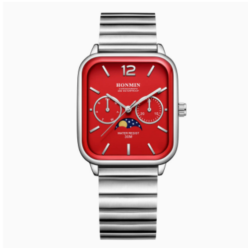 Small Square Multifunctional Quartz Watch