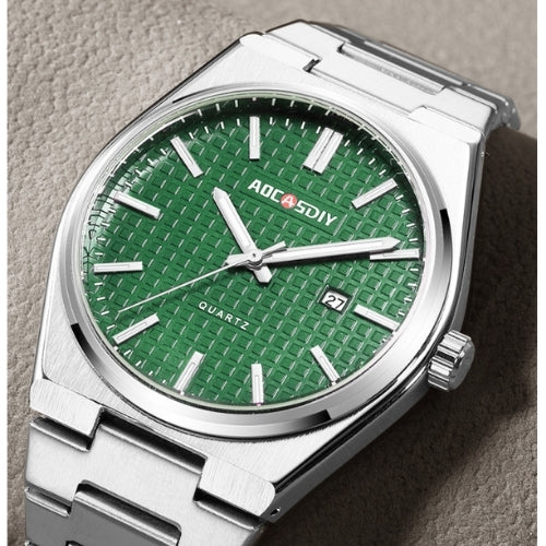 Men's Stainless Steel Band, Analog Display Watch