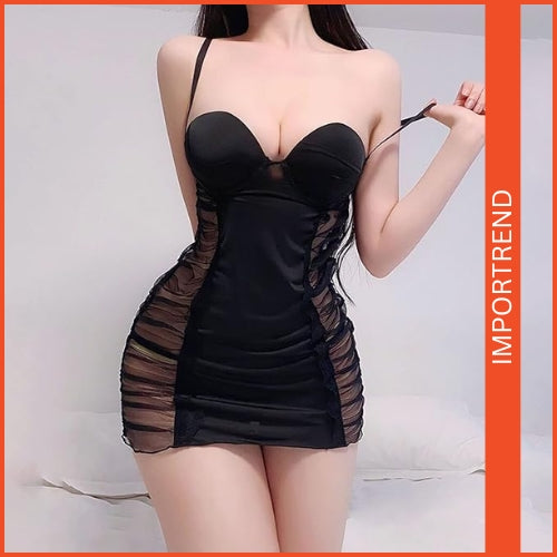 Seductive Sheer Suspender Nightdress