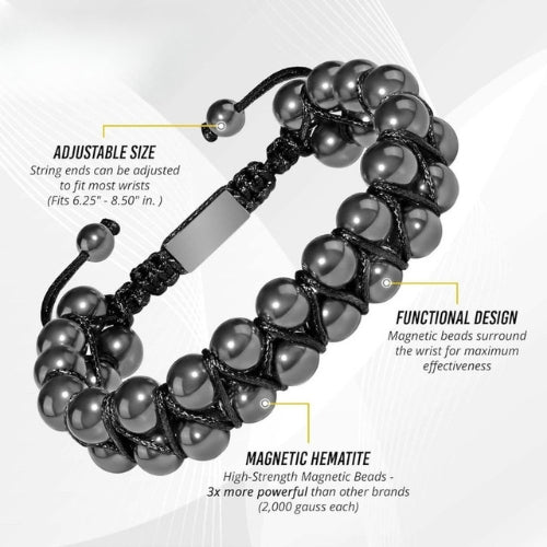 Hematite Magnetic Stones Bracelet