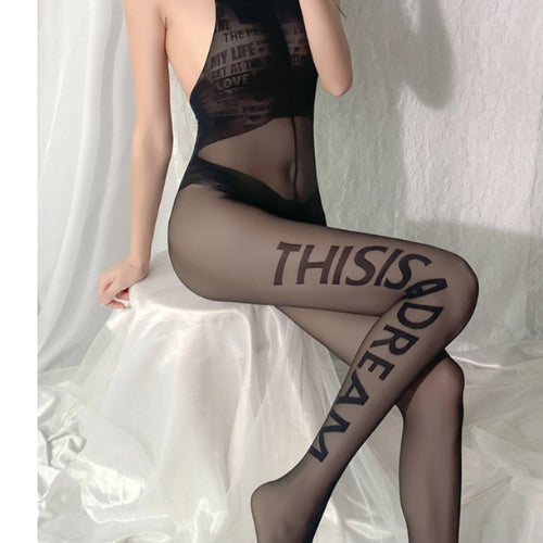 Sexy Sheer Halter Neck Lingerie Body Stockings