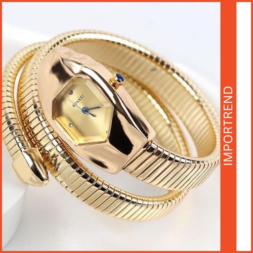 Women's Snake-Shaped Quartz Watch