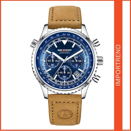 Men's Multifunctional Chronograph, Quartz Movement Watch