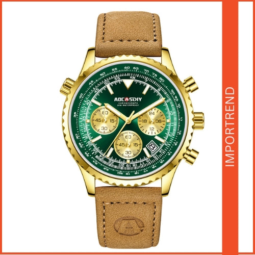 Men's Multifunctional Chronograph, Quartz Movement Watch