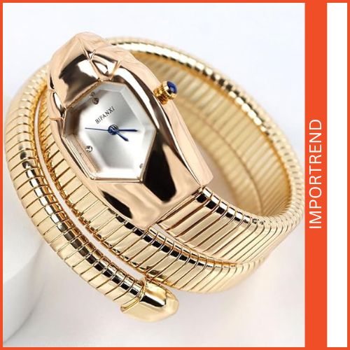 Women's Snake-Shaped Quartz Watch