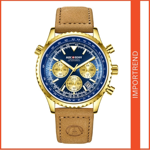 Men's Multifunctional Chronograph, Quartz Movement Watch