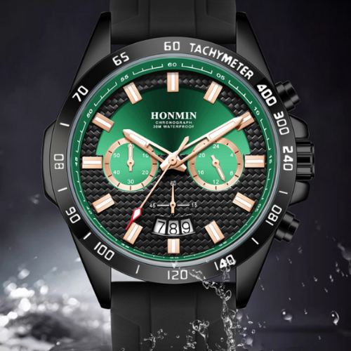 Multifunction Waterproof Quartz Watch for Men's