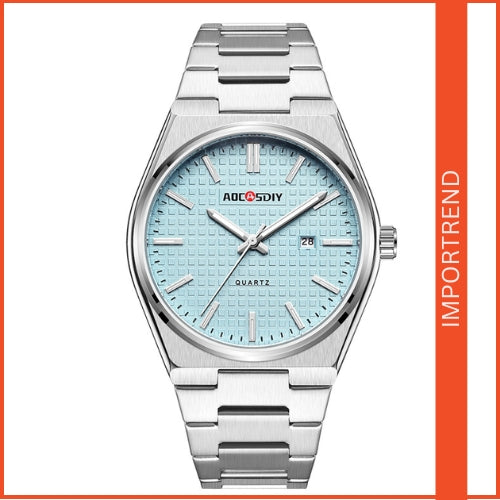 Men's Stainless Steel Band, Analog Display Watch