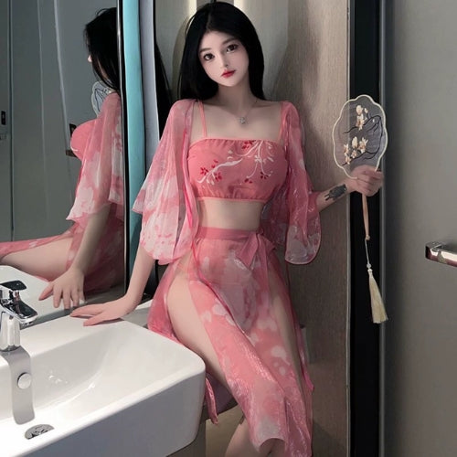 Chinese-Style Bellyband Suit – Temptation Lingerie