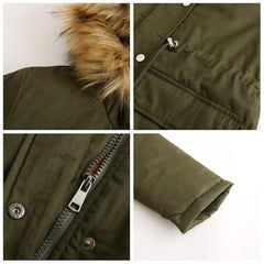 Fur Collar Hooded Jacket