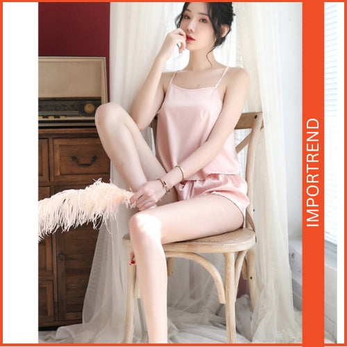 Backless Lace-Up with Suspenders Nightdress