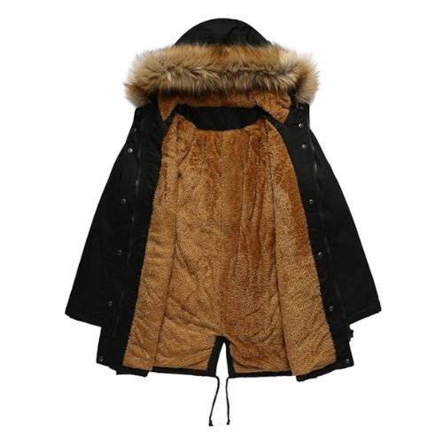 Fur Collar Hooded Jacket