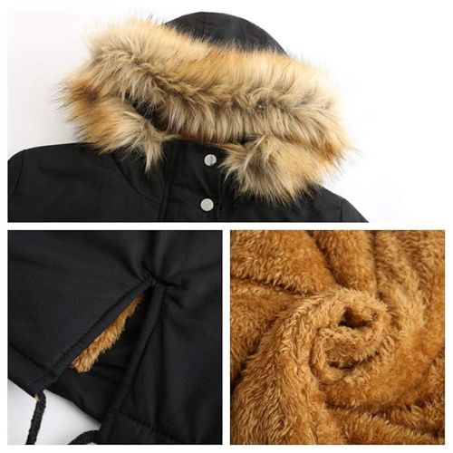 Fur Collar Hooded Jacket