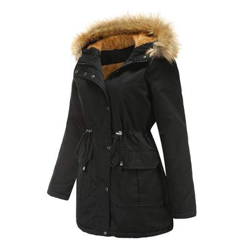Fur Collar Hooded Jacket