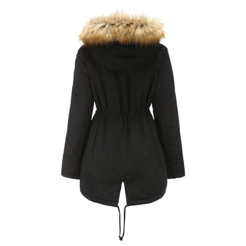 Fur Collar Hooded Jacket