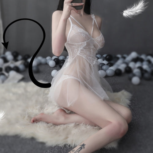 Sheer Lace Babydoll Lingerie set Nightwear