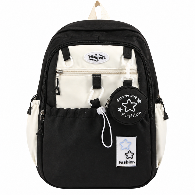 Casual Backpack for Women Nylon School Travel Laptop Bag