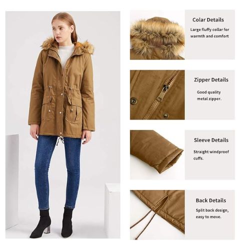 Fur Collar Hooded Jacket