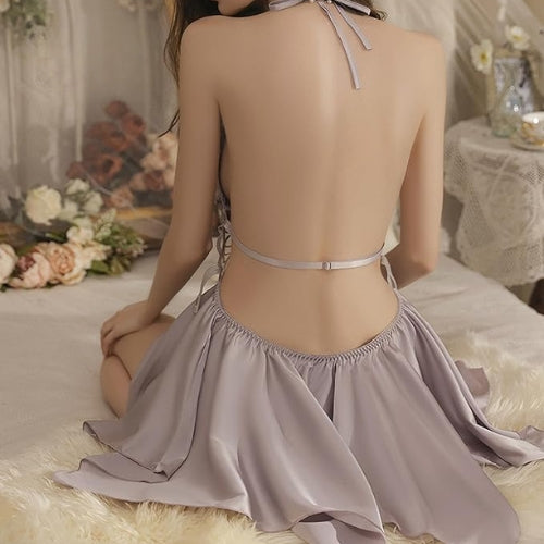 Seductive Nightdress with Underwear & Breast Pad & Robe Set