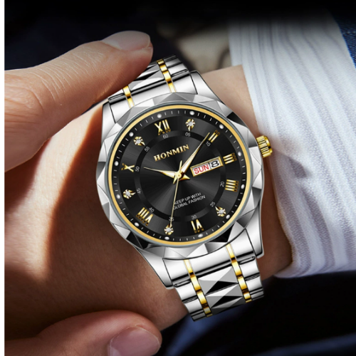 Men's Stylish Stainless Steel Quartz Watch