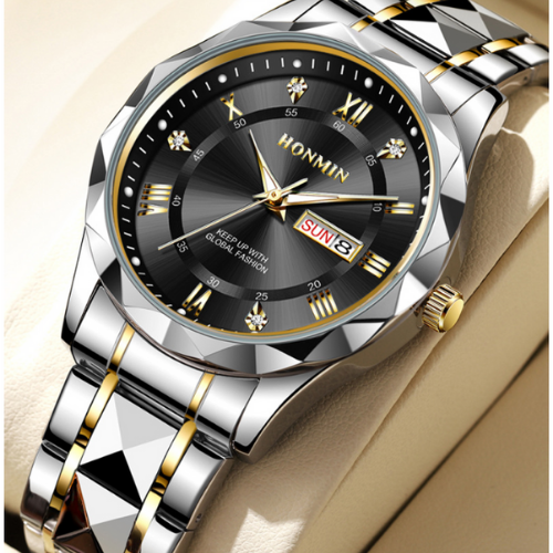 Men's Stylish Stainless Steel Quartz Watch