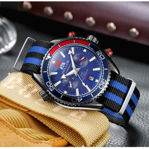 Mechanical Classic Canvas Strap Men's Watch