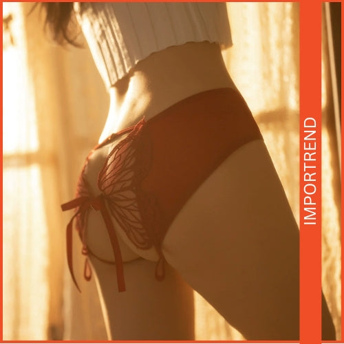Lace Open-Crotch Panties Mesh Lingerie