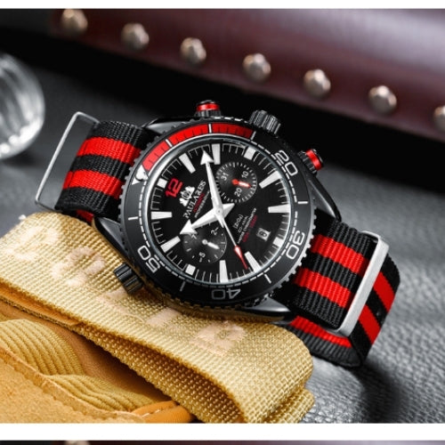 Mechanical Classic Canvas Strap Men's Watch