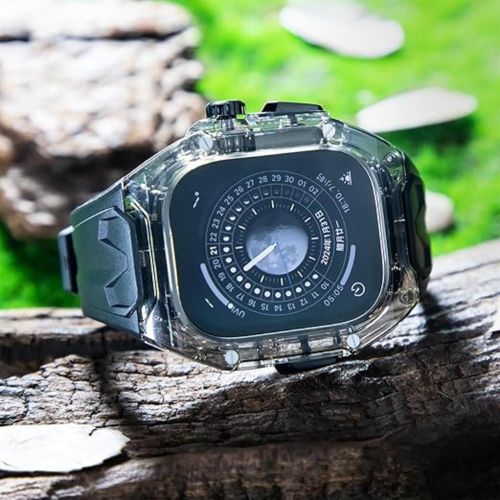 Rugged Band Shockproof PC Frame Bumper Case Compatible with Apple Watch