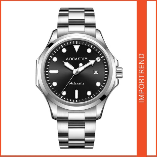 Men's Automatic Mechanical, Stainless Steel Strap Wristwatch