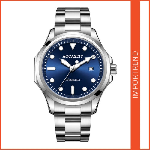 Men's Automatic Mechanical, Stainless Steel Strap Wristwatch