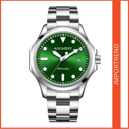 Men's Automatic Mechanical, Stainless Steel Strap Wristwatch