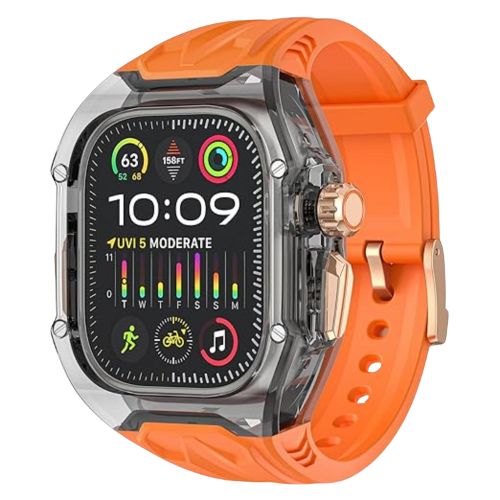 Rugged Band Shockproof PC Frame Bumper Case Compatible with Apple Watch