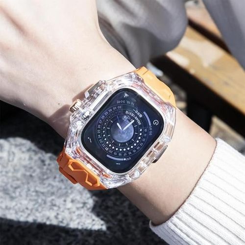 Rugged Band Shockproof PC Frame Bumper Case Compatible with Apple Watch