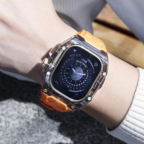 Rugged Band Shockproof PC Frame Bumper Case Compatible with Apple Watch