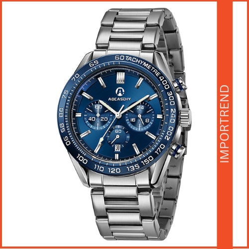 Men's Multifunction Silicone Strap Watch