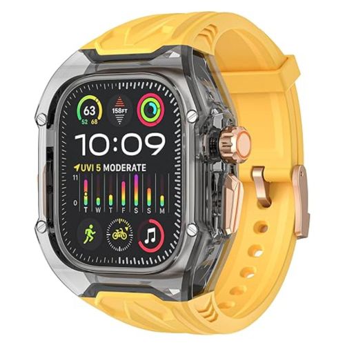 Rugged Band Shockproof PC Frame Bumper Case Compatible with Apple Watch