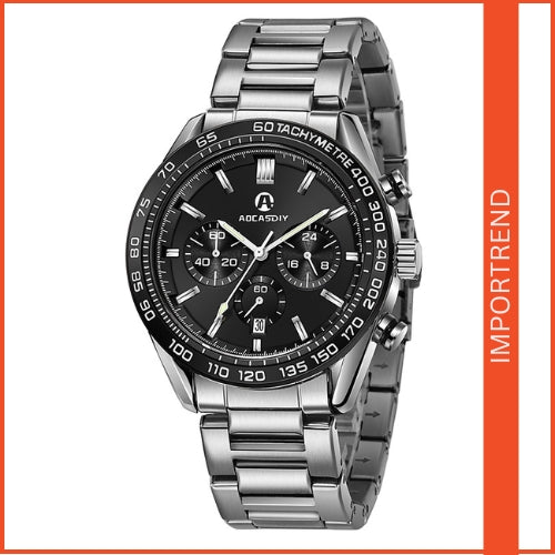 Men's Multifunction Silicone Strap Watch