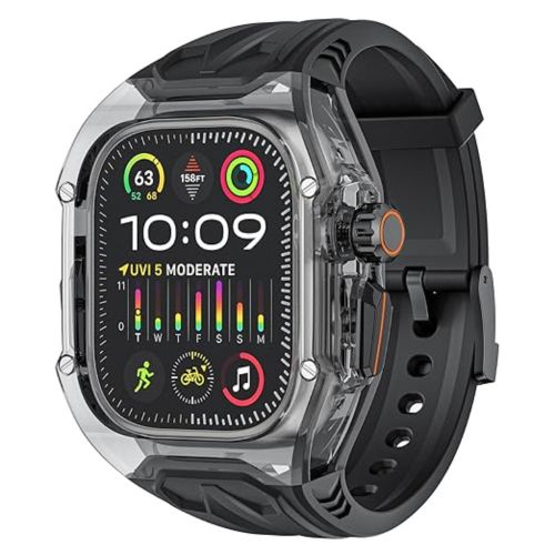 Rugged Band Shockproof PC Frame Bumper Case Compatible with Apple Watch