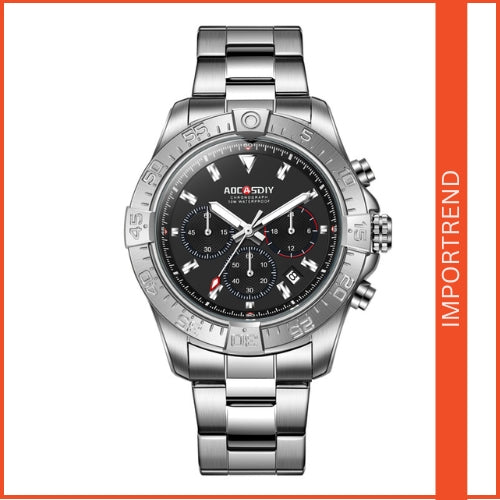 Men's Three-Eye Six-Pin Quartz Watch