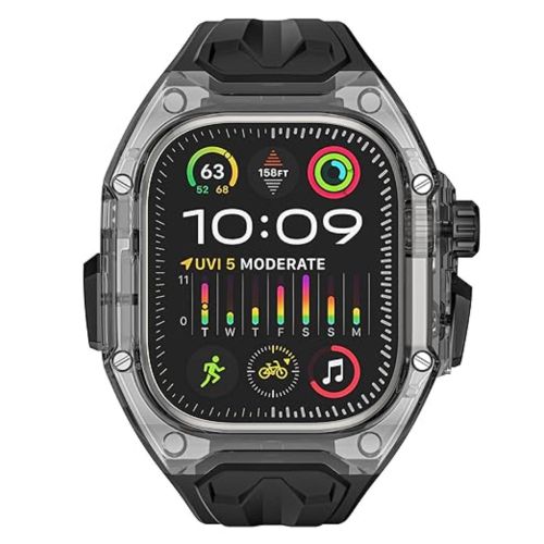 Rugged Band Shockproof PC Frame Bumper Case Compatible with Apple Watch