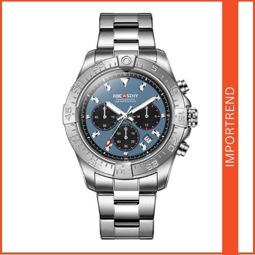 Men's Three-Eye Six-Pin Quartz Watch