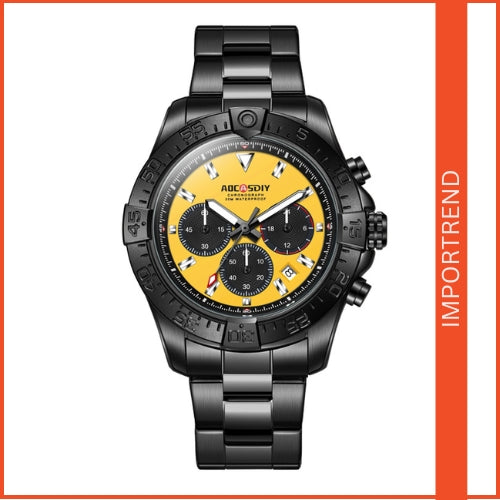 Men's Three-Eye Six-Pin Quartz Watch