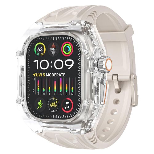 Rugged Band Shockproof PC Frame Bumper Case Compatible with Apple Watch