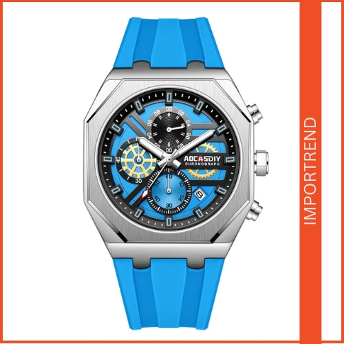 Men's Sports Quartz, Waterproof, Luminous Dial Watch