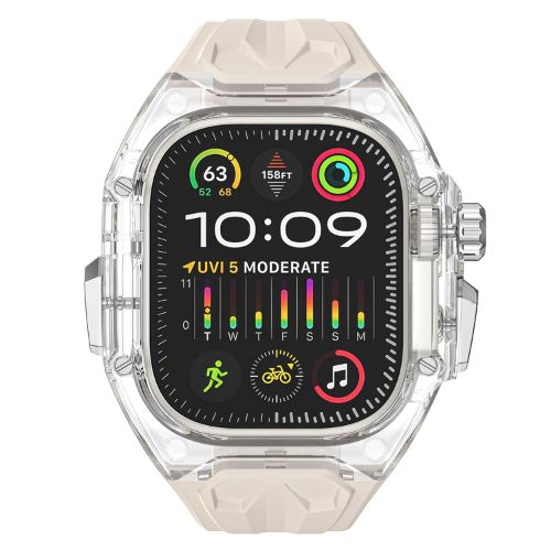 Rugged Band Shockproof PC Frame Bumper Case Compatible with Apple Watch