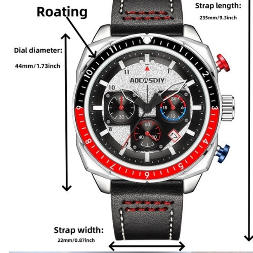 Men's Waterproof Chronograph Quartz Watch