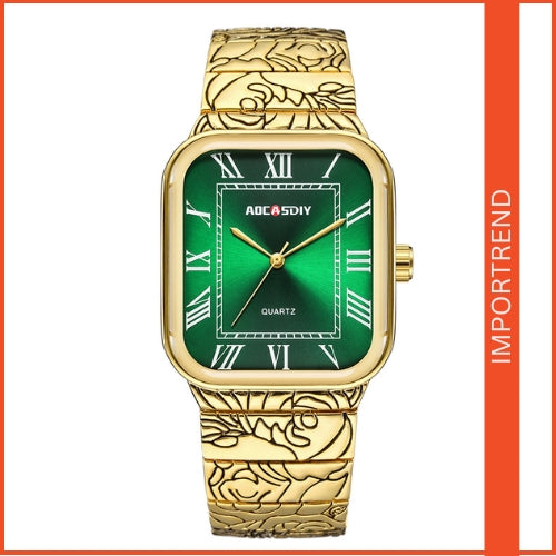 Men's Rectangle Quartz Watch
