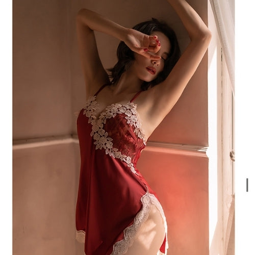 Sexy Lace Suspender Nightdress