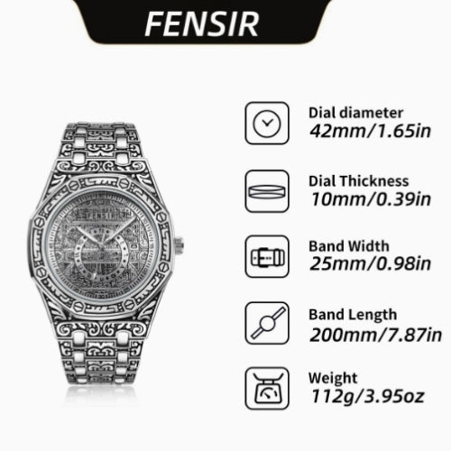 Men's Carved Fashion Steel Watch